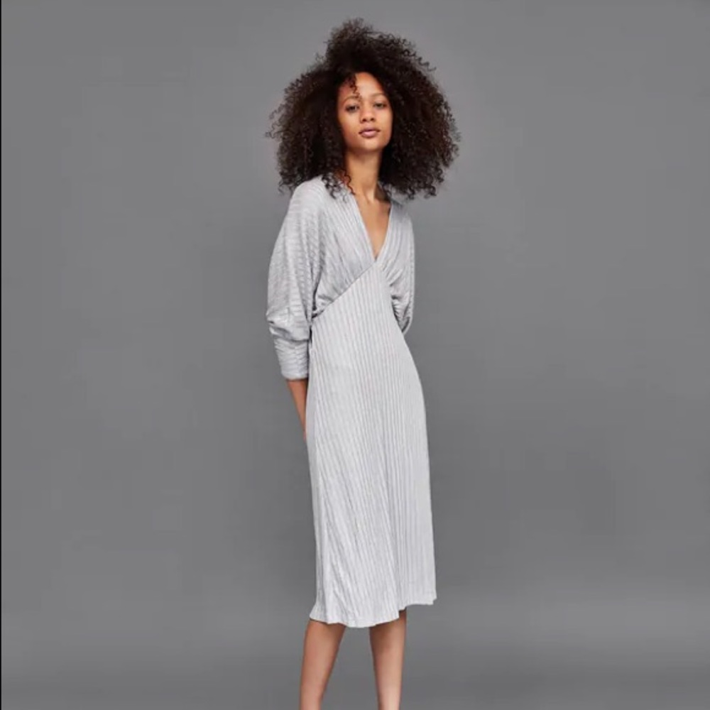 NWT ZARA metallic knit dress (M)